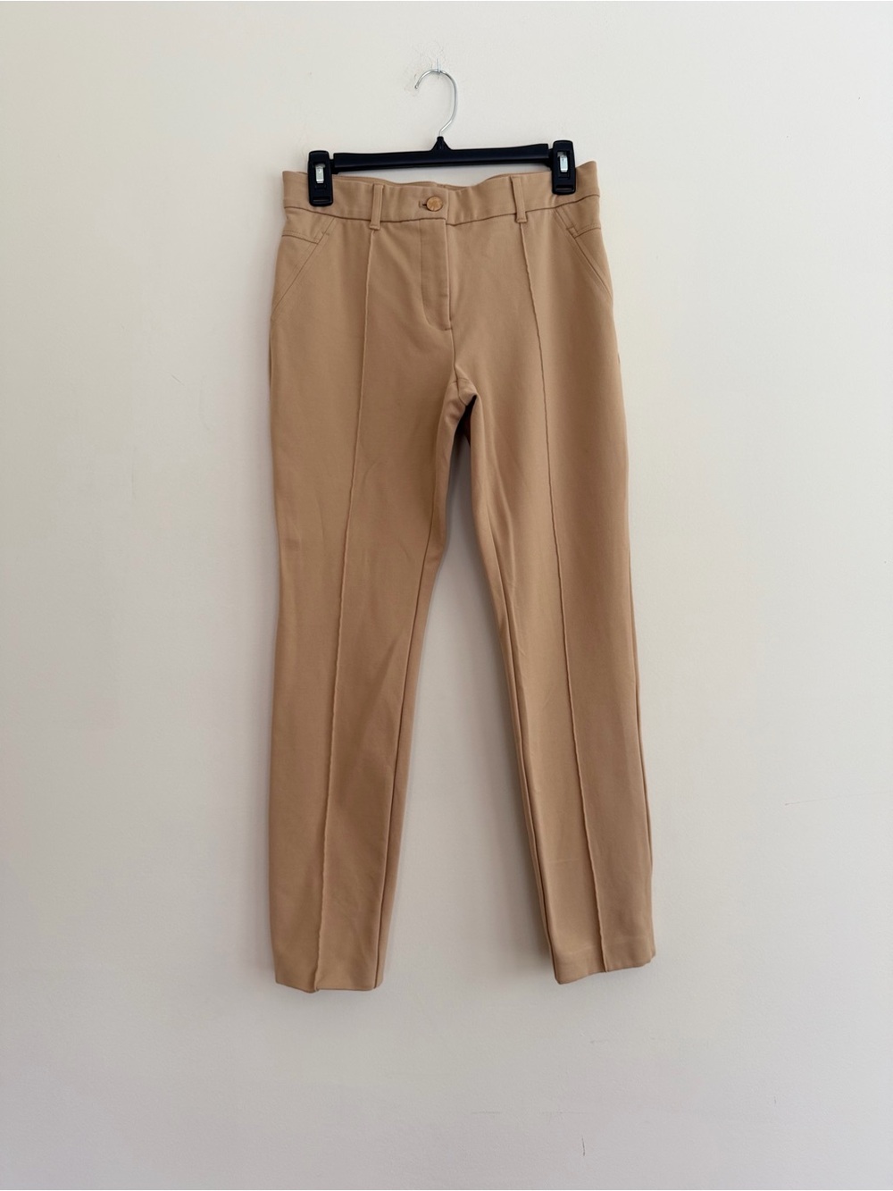 Chico’s So Slimming Elyse Camel Slim Leg Pants Size 2 Pull-On Career